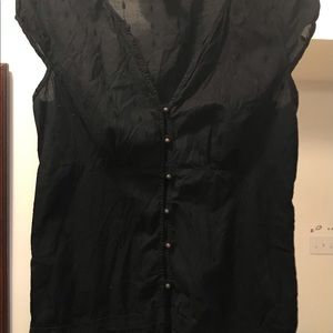 Bandolino Womens Black Shirt Size 8